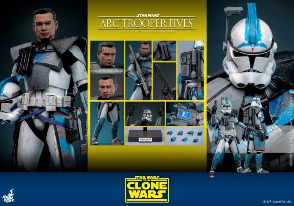 2024 Hot Toys Star Wars The Clone Wars Arc Trooper Fives Sixth Scale Figure - Image 8