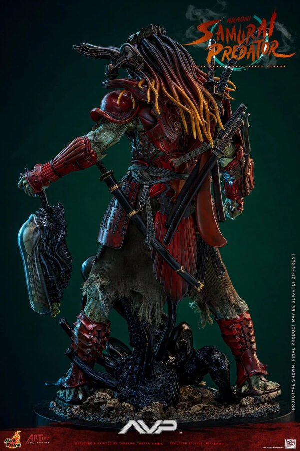 2024 Hot Toys Alien vs Predator Akaoni Samurai Predator Sixth Scale Figure - Image 3