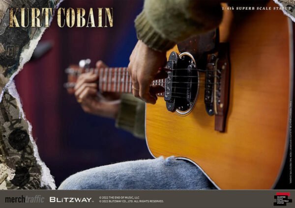 2024 Blitzway Nirvana Kurt Cobain 1/4 Superb Scale Statue - Image 11