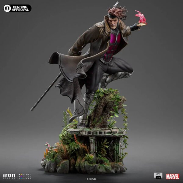 2024 Iron Studios Marvel X-Men Gambit Legacy Replica 1/4 Scale Statue - Image 11
