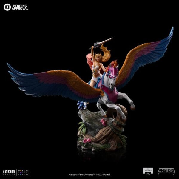 2024 Iron Studios Masters of the Universe: She-Ra and Swift Wind Art Scale 1/10 Statue - Image 2