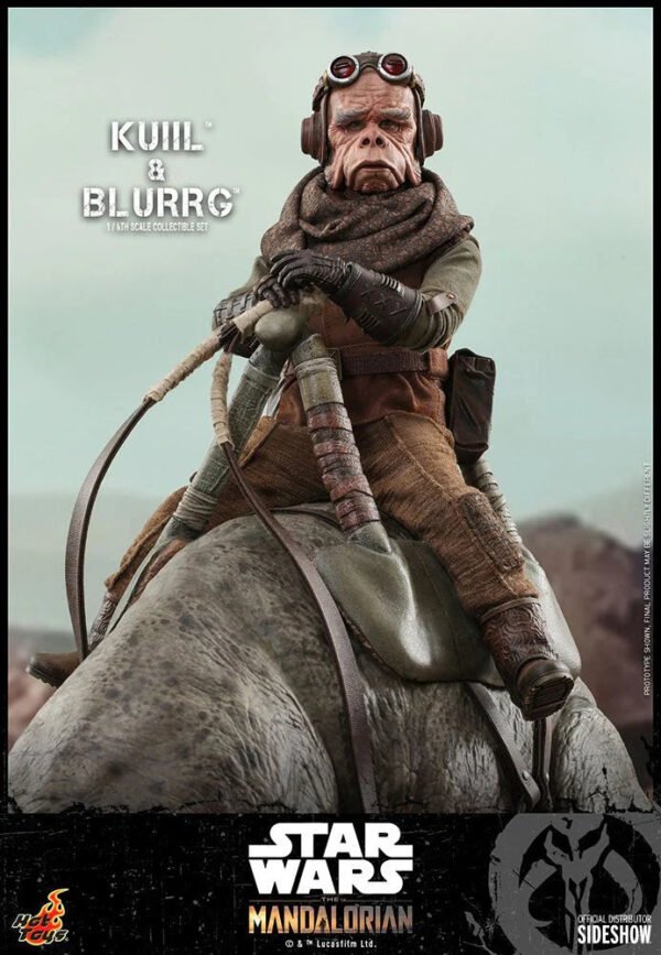 Hot Toys Star Wars The Mandalorian Kuiil & Blurrg Sixth Scale Figure Set - Image 9