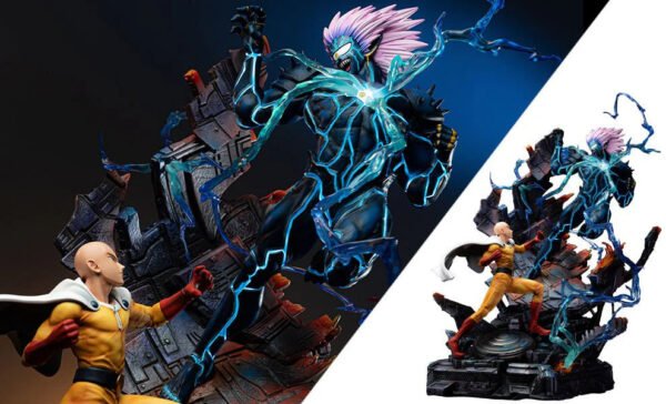 2024 Jimei Palace One-Punch Man Saitama VS Lord Boros Statues