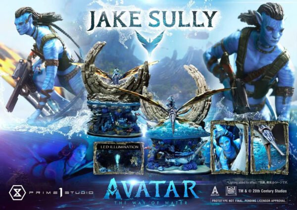 2024 Prime 1 Studio Ultimate Diorama Masterline Avatar:The Way of Water Jake Sully Bonus Version Statue - Image 9