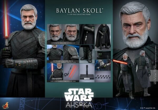 2024 Hot Toys Star Wars Ahsoka: Baylan Skoll Sixth Scale Figure - Image 8