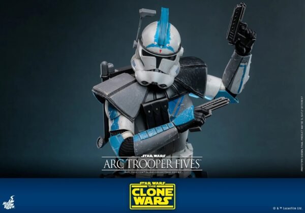 2024 Hot Toys Star Wars The Clone Wars Arc Trooper Fives Sixth Scale Figure - Image 6