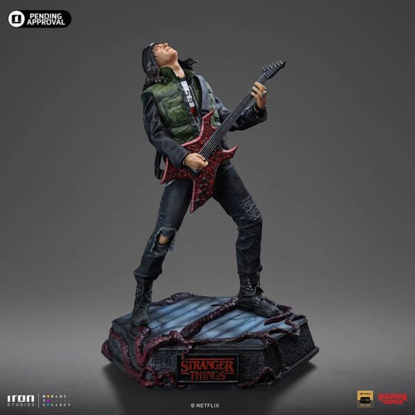2024 Iron Studios Stranger Things Eddie Munson Deluxe Art Scale 1/10 Statue - Image 2
