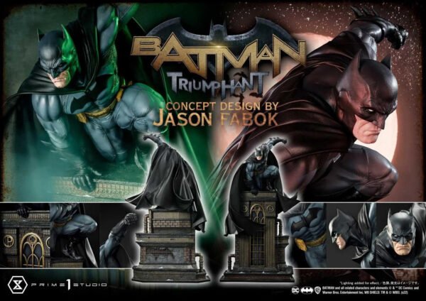 2024 Prime 1 Studio Museum Masterline Batman (Comics) Batman Triumphant (Concept Design By Jason Fabok) Bonus Version 1/3 scale Statue - Image 11