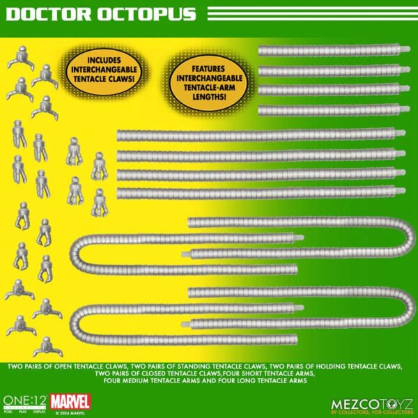 2024 Mezcotoyz Marvel Comics Doctor Octopus One:12 Collective Action Figure - Image 10