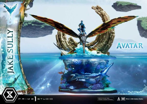 2024 Prime 1 Studio Ultimate Diorama Masterline Avatar:The Way of Water Jake Sully Bonus Version Statue - Image 6