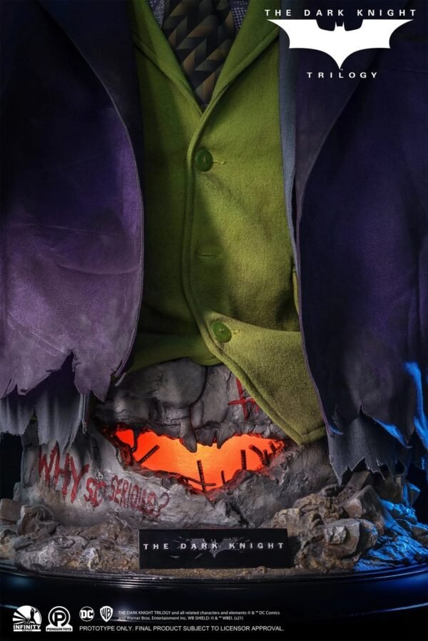 2024 Infinity Studio The Dark Knight Joker (Heath Ledger) Life-Size Bust - Image 12