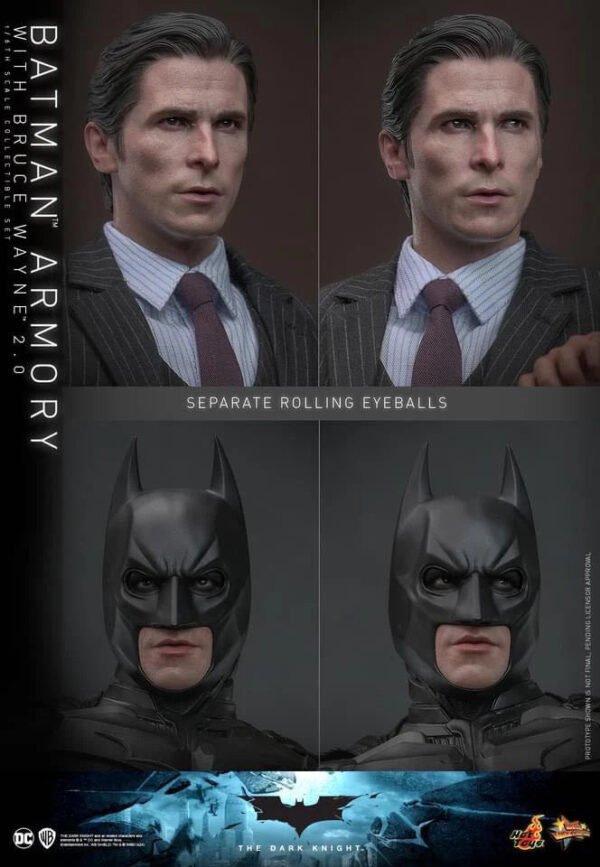 2024 Hot Toys Batman Armory with Bruce Wayne (2.0) Sixth Scale Figure Set - Image 5