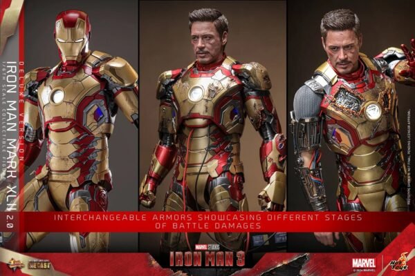 2024 Hot Toys Iron Man 3 Iron Man Mark XLII (2.0) Deluxe Sixth Scale Figure - Image 10