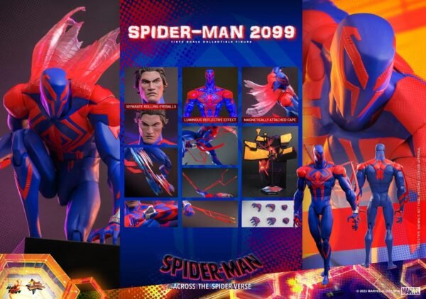 2024 Hot Toys Spider-Man: Across the Spider-Verse Spider-Man 2099 Sixth Scale Figure - Image 8