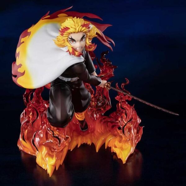 Tamashii Nations FiguartsZERO Demon Slayer: Kimetsu no Yaiba The Movie: Mugen Train Kyojuro Rengoku Flame Hashira - Image 2
