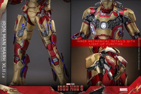 2024 Hot Toys Iron Man 3 Iron Man Mark XLII (2.0) Sixth Scale Figure - Image 8