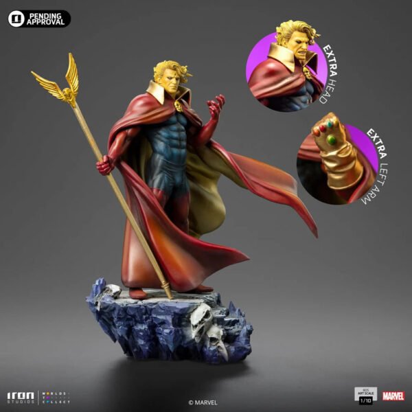 2024 Iron Studios Marvel Comics Adam Warlock Art Scale 1/10 Statue - Image 4