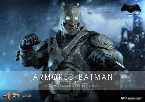 2024 Hot Toys Batman v Superman Armored Batman (2.0) Regular Version Sixth Scale Figure - Image 2