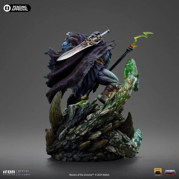 2024 Iron Studios Masters of the Universe Skeletor Unleashed Deluxe Art Scale 1/10 Statue - Image 3