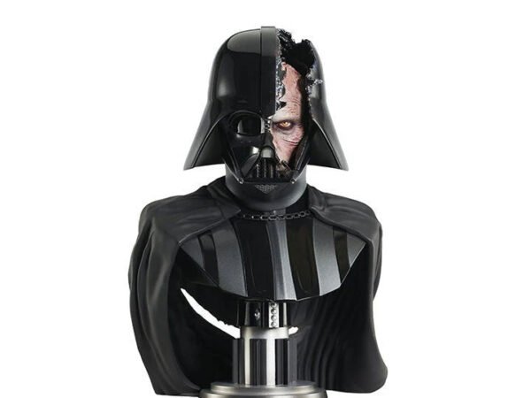 2024 Gentle Giant Star Wars: Obi-Wan Kenobi Darth Vader Damaged Helmet Legends in 3D 1:2 Scale Bust - Image 3