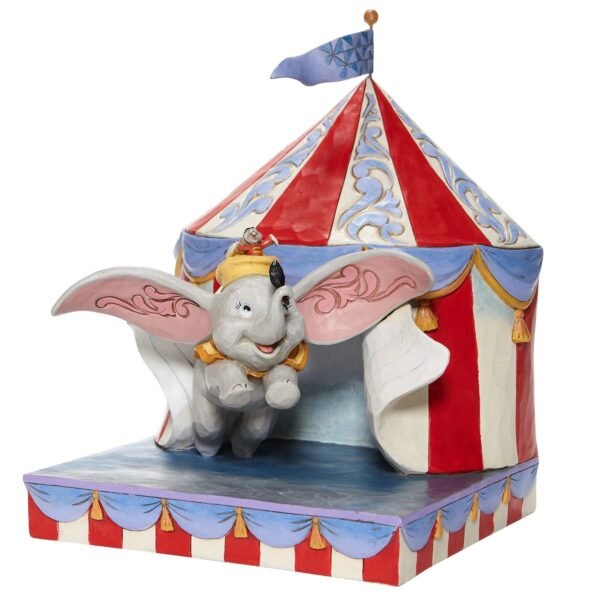 Enesco Disney Traditions Dumbo Flying out of Tent Scene Statue - Image 2