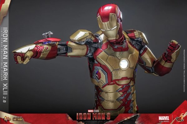 2024 Hot Toys Iron Man 3 Iron Man Mark XLII (2.0) Sixth Scale Figure - Image 4