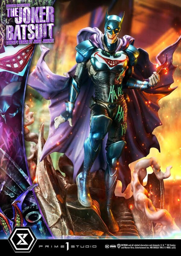 2024 Prime 1 Studio Museum Masterline Batman (Comics) The Joker Batsuit (Concept Design by Jorge Jimenez) Bonus Version 1/3 Scale Statue - Image 5