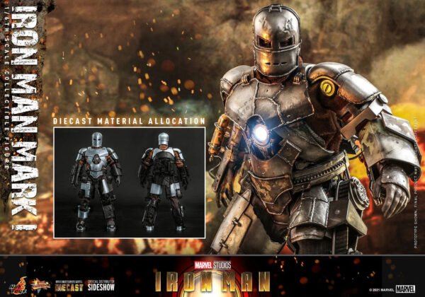 Hot Toys Iron Man Mark I Sixth Scale Figure - Image 8