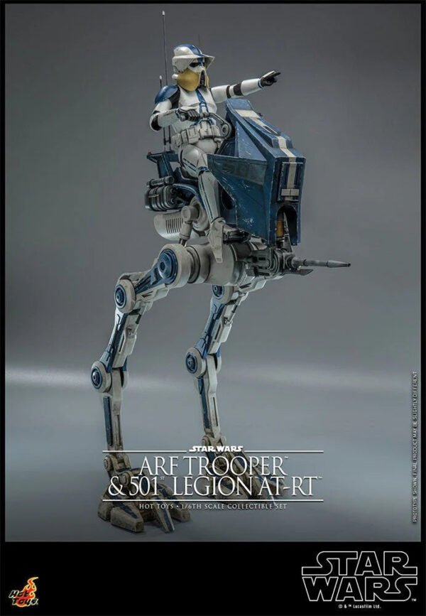 2024 Hot Toys Star Wars ARF Trooper and 501st Legion AT-RT Sixth Scale Figure - Image 5