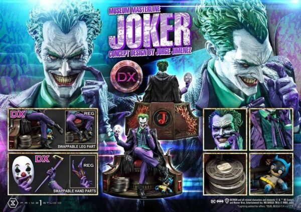 2024 Prime 1 Studio Museum Masterline Batman (Comics) The Joker (Concept Design by Jorge Jimenez) 1/3 Scale DX Bonus Version Statue - Image 11