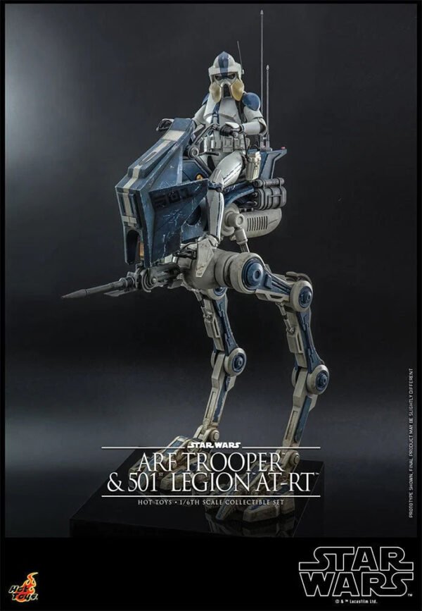 2024 Hot Toys Star Wars ARF Trooper and 501st Legion AT-RT Sixth Scale Figure - Image 4
