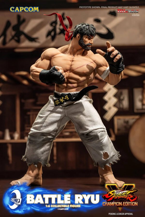 2024 Iconiq Studios Street Fighter V Battle Ryu Sixth Scale Figure - Image 2