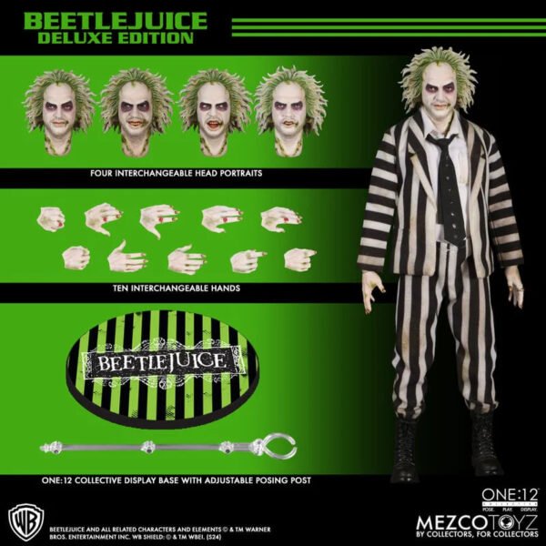 2024 Mezcotoyz Beetlejuice Deluxe Edition One:12 Collective Action Figure - Image 7