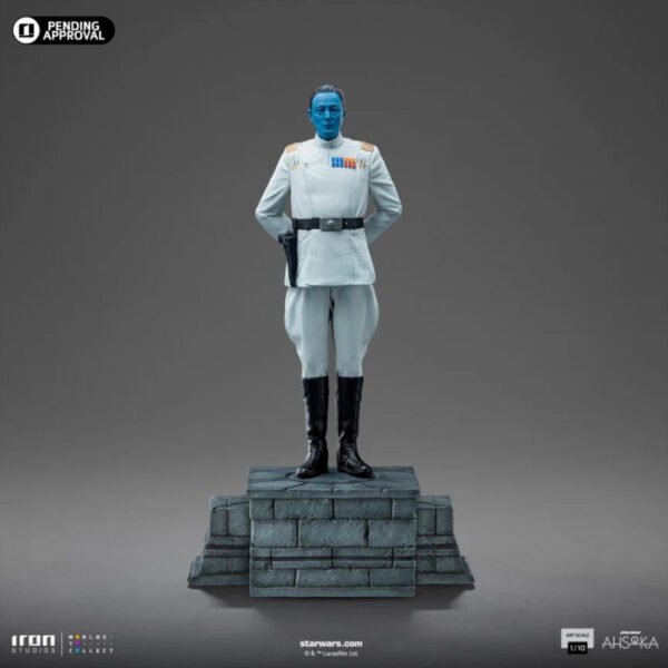 2024 Iron Studios Star Wars Ahsoka Grand Admiral Thrawn Art Scale 1/10 Statue - Image 2