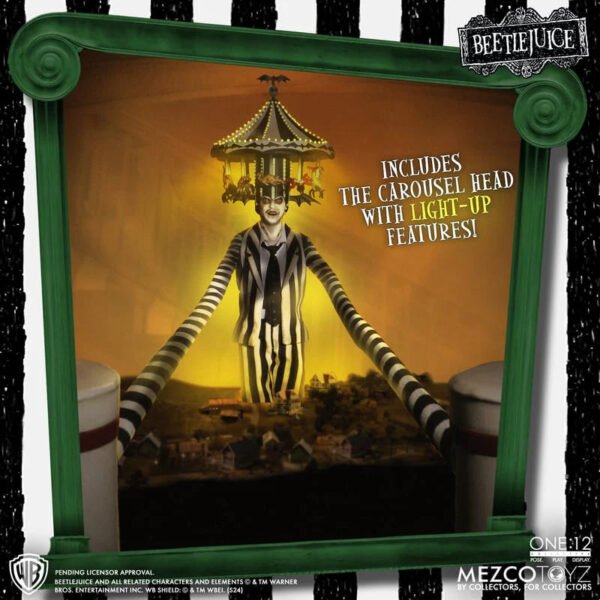 2024 Mezcotoyz Beetlejuice Deluxe Edition One:12 Collective Action Figure - Image 5