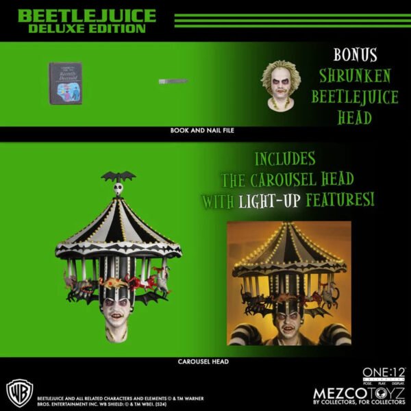 2024 Mezcotoyz Beetlejuice Deluxe Edition One:12 Collective Action Figure - Image 9