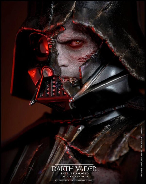 2024 Hot Toys Star Wars Darth Vader (Battle Damaged) (Deluxe Version) Sixth Scale Figure - Image 3