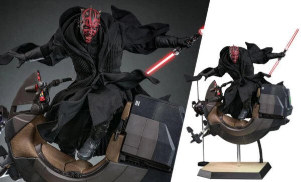 2024 Hot Toys Star Wars Episode I: The Phantom Menace Darth Maul with Sith Speeder Sixth Scale Figure Set
