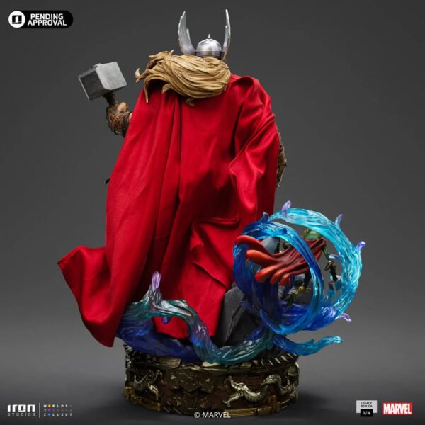 2024 Iron Studios Marvel Comics Thor Unleashed 1/4 Scale Statue - Image 3