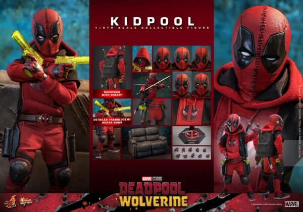 2024 Hot Toys Deadpool & Wolverine Kidpool Sixth Scale Figure - Image 8
