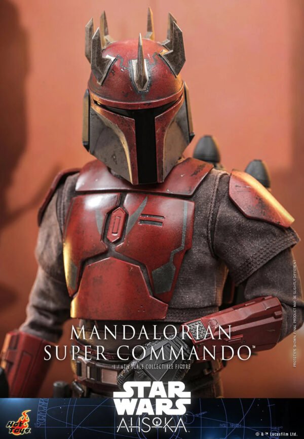 2024 Hot Toys Star Wars: The Clone Wars Mandalorian Super Commando Sixth Scale Figure - Image 6