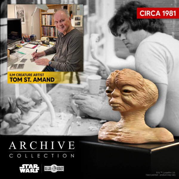 Regal Robot Star Wars Prune Face Concept Maquette Replica Tom St. Amand Legacy Edition - Image 3