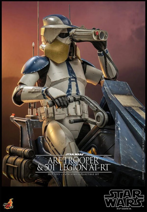 2024 Hot Toys Star Wars ARF Trooper and 501st Legion AT-RT Sixth Scale Figure - Image 12