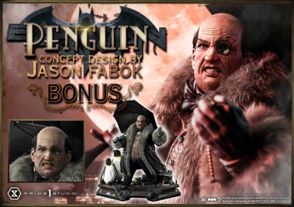 2024 Prime 1 Studio Museum Masterline Batman (Comics) Penguin (Concept Design By Jason Fabok) DX Bonus Version 1/3 scale Statue - Image 10