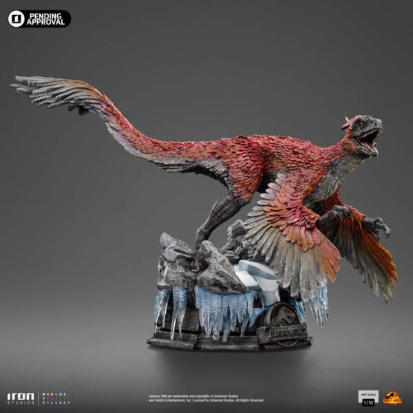 2024 Iron Studios Jurassic World: Dominion Pyroraptor Art Scale 1/10 Statue - Image 3