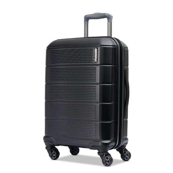 American Tourister – Stratum 2.0 22′′ Spinner Expandable Carry-On Suitcase – Jet Black