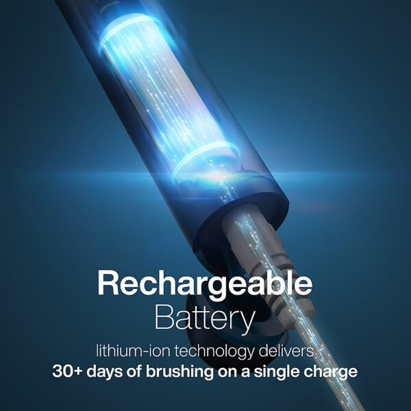 AquaSonic – Icon –  Ultra-Slim Electric Toothbrush with Travel Case, Magnetic Holder, Battery Operated – Navy - Image 9