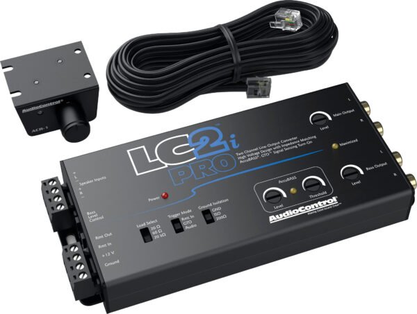 AudioControl – 2-Channel Active Line Output Converter with AccuBASS and Subwoofer Control – Black