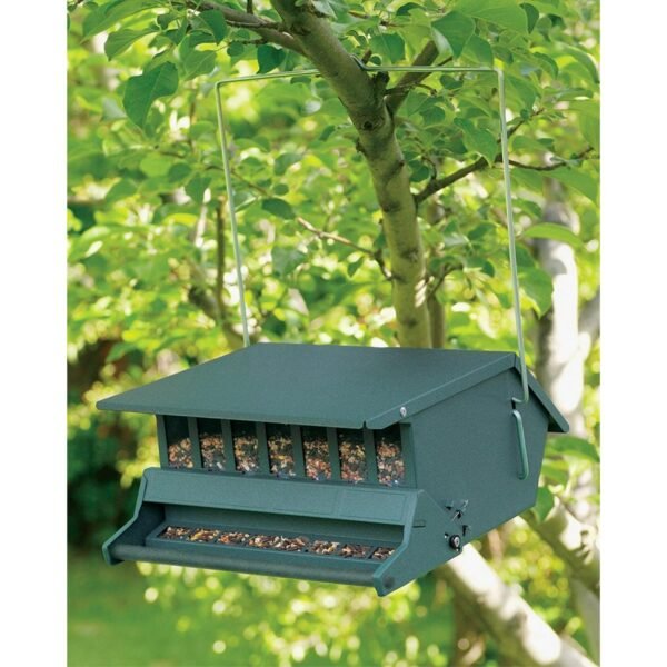 Audubon (#7511I) Bird’s Delight Squirrel Resistant Bird Feeder, 5 Gallon ?Green - Image 3