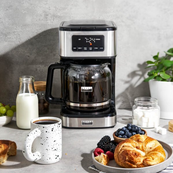 Bella Pro Series – 12-Cup Programmable Coffee Maker – Stainless Steel - Image 5